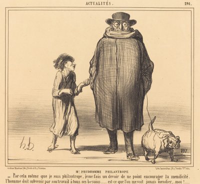 Mr. Prudhomme filantrop af Honoré Daumier