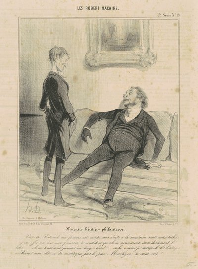 Macaire-arving-filantrop af Honoré Daumier