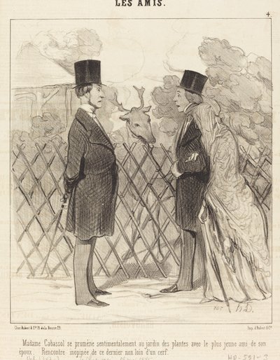 Madame Cabassol går... af Honoré Daumier