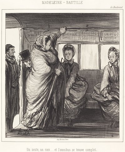 Madeleine-Bastille af Honoré Daumier