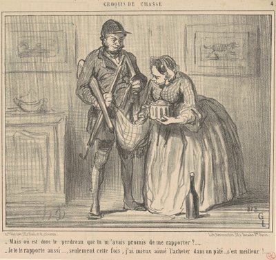 Men hvor er agerhønen af Honoré Daumier