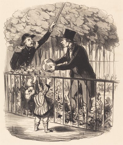 Men siden jeg fortæller dig, at det er hans bold... af Honoré Daumier