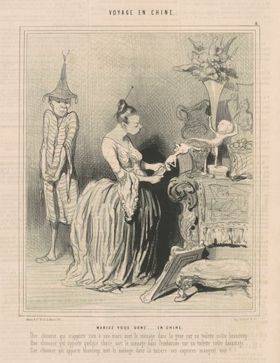 Så gift dig...i Kina af Honoré Daumier