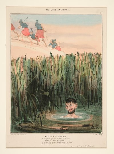 Marius ved Minturnae. Beundre denne store generals ondskab af Honoré Daumier