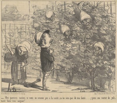 Mine dårlige grunde, hvis du ikke kommer tilbage til springet... af Honoré Daumier