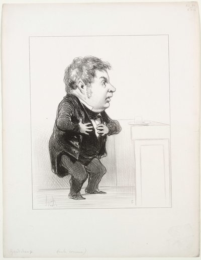 Michel Goudchaux, 1849. af Honoré Daumier