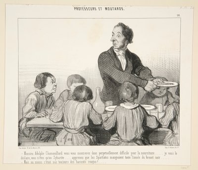 Monsieur Adolphe Chamouillard, du vil derfor vise dig. #10 af lærere og hummere af Honoré Daumier