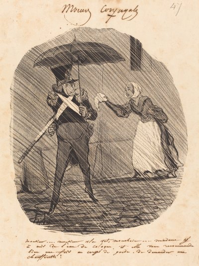 Sir... Sir, her er dit lommetørklæde af Honoré Daumier