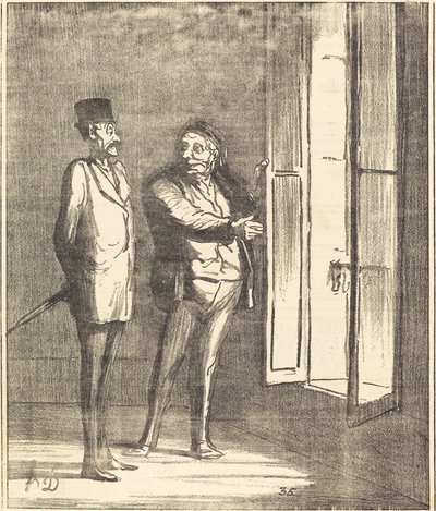 Sir vil have det fint her... af Honoré Daumier