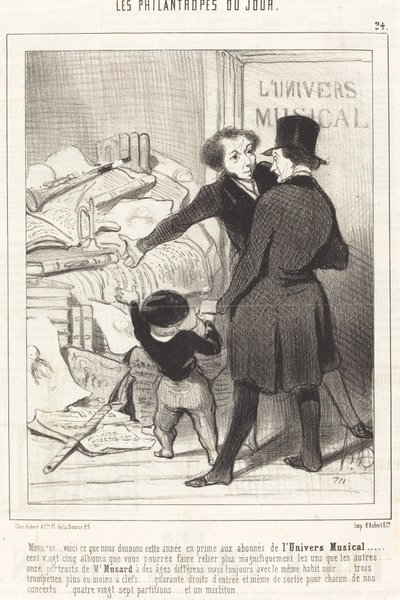 Sir ... her er hvad vi giver ... som en bonus ... af Honoré Daumier