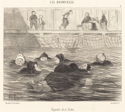 Nayades de la Seine (Seines havnymfer) af Honoré Daumier