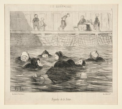 Nayades of the Seine, fra Les Baigneuses af Honoré Daumier