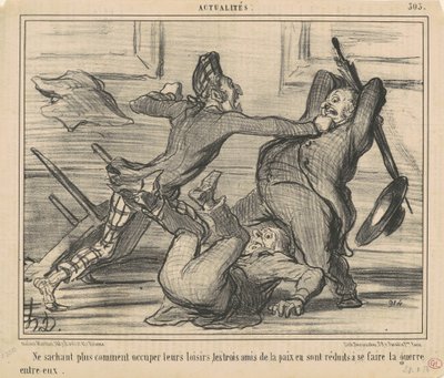 Ikke længere ved, hvordan man bruger deres fritid ... af Honoré Daumier