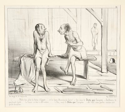 Vores gode allierede Pacha d af Honoré Daumier
