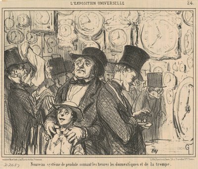 Nyt pendulsystem... af Honoré Daumier