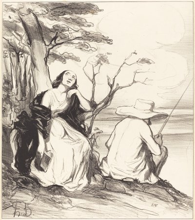 O smerte!... at have drømt... om en mand... af Honoré Daumier