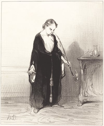 O fornøjelse af opiumet, som du henrykker fra mig!... af Honoré Daumier