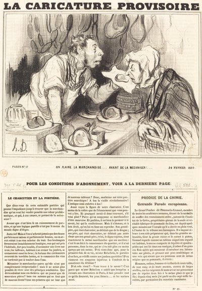 Vi lugter varerne... før vi mekaniserer dem!... af Honoré Daumier