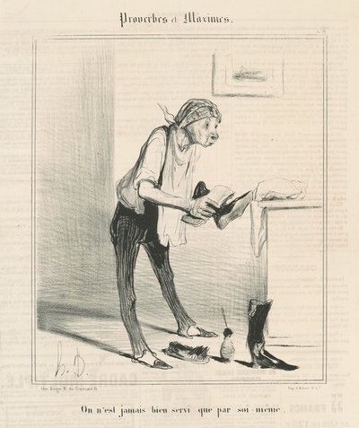 Vi er aldrig godt tjent undtagen af ​​os selv af Honoré Daumier