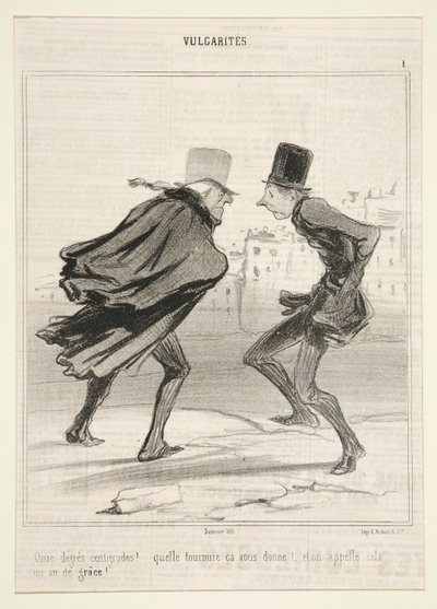 Elleve grader Celsius! af Honoré Daumier