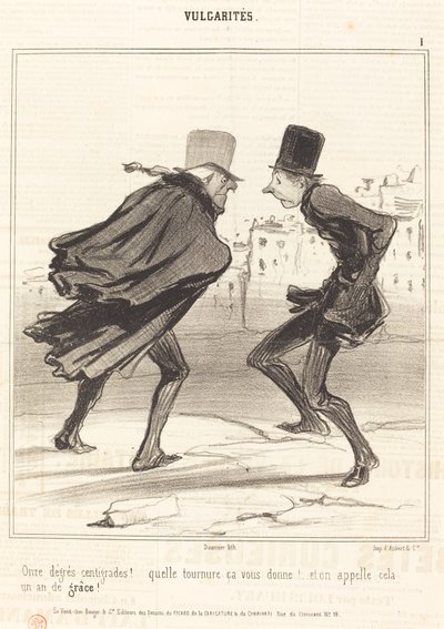 Elleve grader celsius! af Honoré Daumier