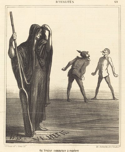 Hvor Venedig begynder at håbe af Honoré Daumier