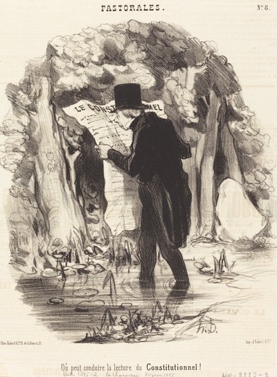 Eller kan lede læsningen af ​​grundloven! af Honoré Daumier