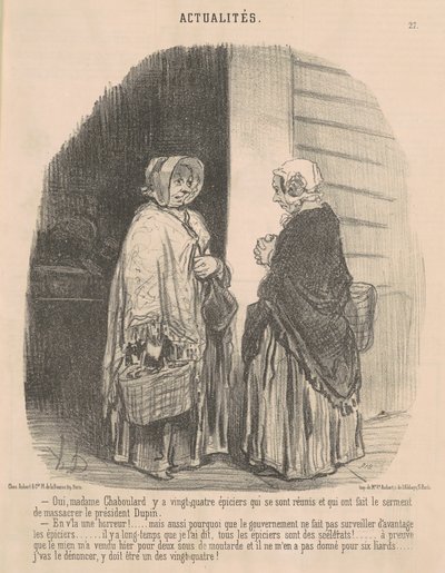 Ja, fru Chaboulard... af Honoré Daumier