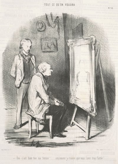 Ja det er det, min afdøde kone! ... af Honoré Daumier