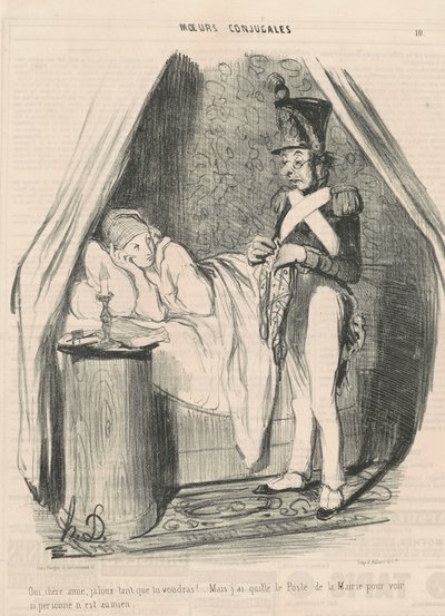 Ja, kære ven, jaloux så meget du vil!... af Honoré Daumier