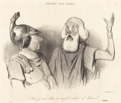Ja, jeg kommer, i hans tempel... af Honoré Daumier