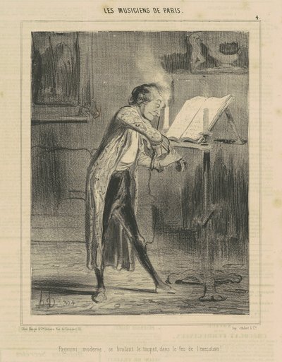 Paganini Moderne... af Honoré Daumier