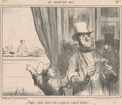 Far... så kom og se, hvad der er... af Honoré Daumier