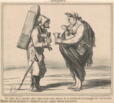 Som følge af vinsygdomme af Honoré Daumier