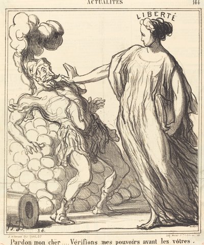Undskyld min kære... af Honoré Daumier