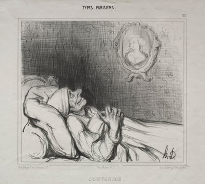 Parisiske typer: minder, 10. maj 1840. af Honoré Daumier