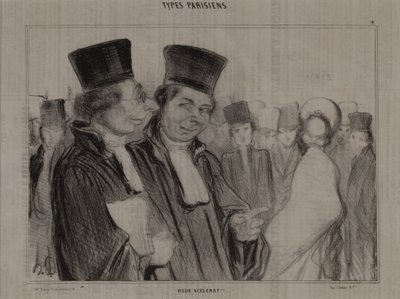 Parisertyper, no. 4: Gamle skurk! af Honoré Daumier
