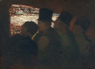 Parterre Teaters publikum, ca. 1858 af Honoré Daumier
