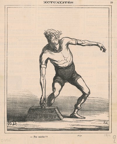 Ingen væge!!! af Honoré Daumier