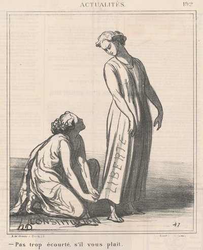 Ikke for kort, tak. af Honoré Daumier