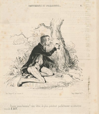 Stakkels unge mand! af Honoré Daumier