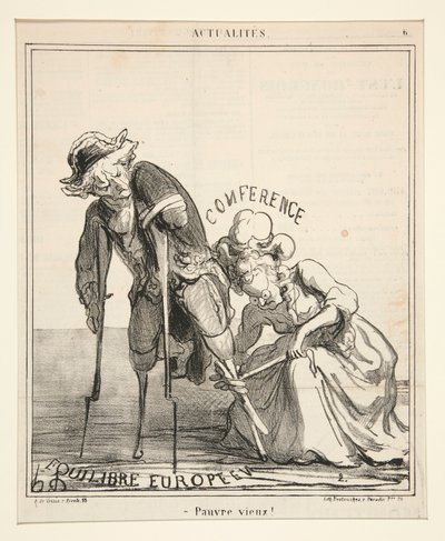Stakkels gamle mand!, fra Actualites af Honoré Daumier