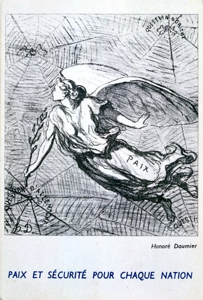 Fred og sikkerhed for hver nation af Honoré Daumier