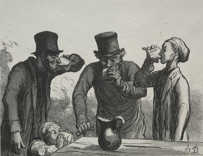 Drikkerens fysiologi: De fire tidsaldre af Honoré Daumier