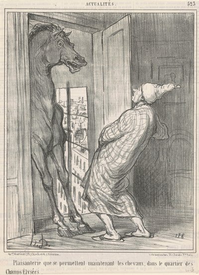 Joke, der tillader hinanden... af Honoré Daumier