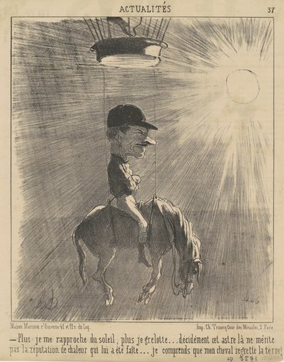 Jo tættere jeg kommer på solen... af Honoré Daumier