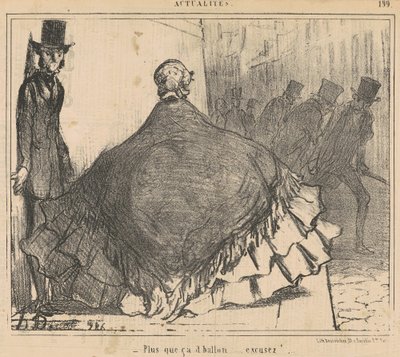 Mere end den bold... Undskyld! ... af Honoré Daumier