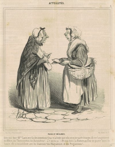 Vægte og mål af Honoré Daumier