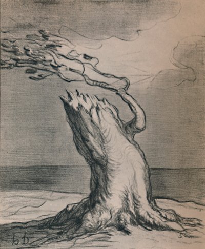 Stakkels Frankrig! Bagagerummet er sprængt, 1871, 1946 af Honoré Daumier