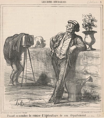 Stiller op som medlem af landbrugsudvalget... af Honoré Daumier